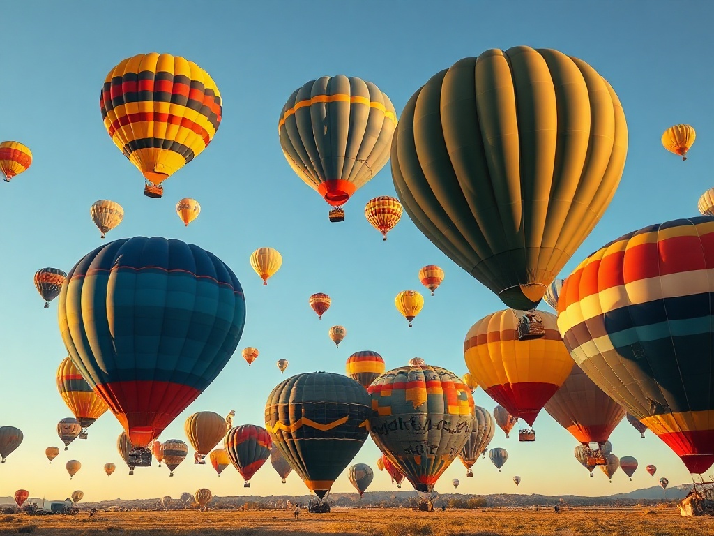 Albuquerque semalarında yüzlerce renkli sıcak hava balonu